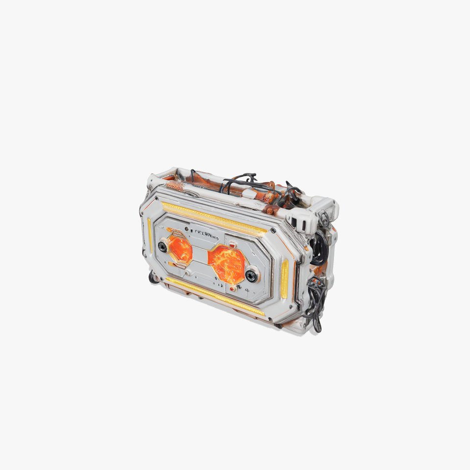 Futuristic Energy Core Model Pack with Glowing Elements